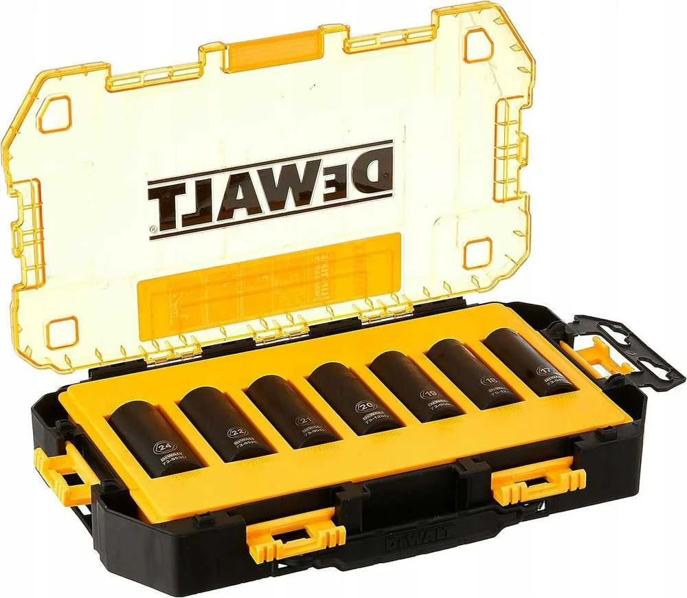 DEWALT smūginių sukimo galvučių komplektas 1/2" 7vnt.