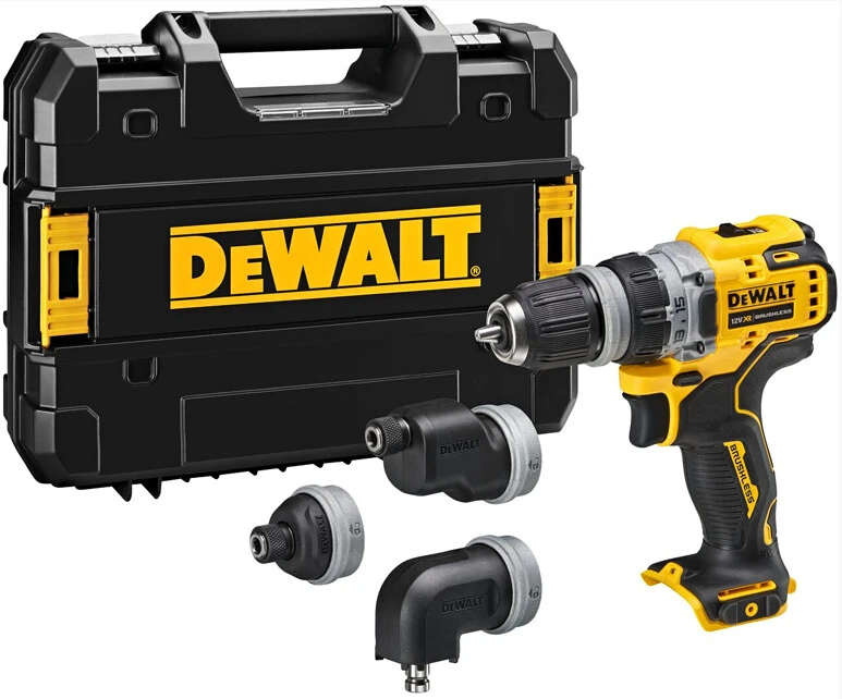 Suktuvas-gręžtuvas DeWalt DCD703L2T-QW; 12 V; 2x3,0 Ah akum.