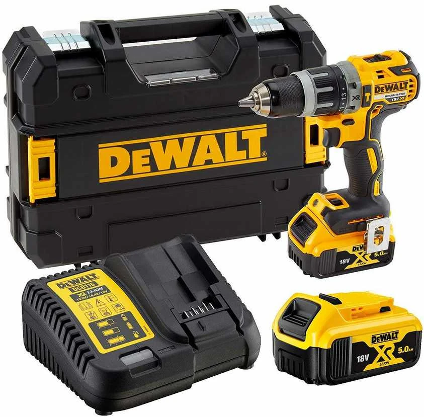 DEWALT smūginis gręžtuvas suktuvas DCD796P2, 70Nm, 2x5.0Ah