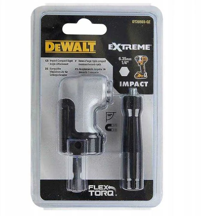 Grąžtas Nasadka Kampinis suktuvas DeWalt DT20500; HEX 1/4''