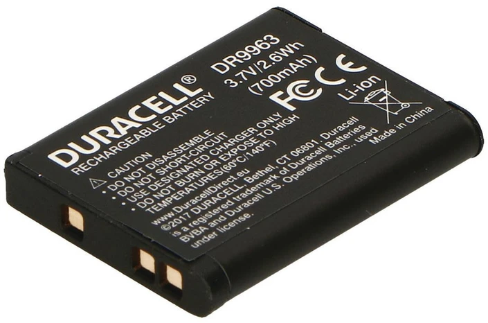 Duracell DR9963 kameros / vaizdo kameros su vaizdo magnetofonu baterija Ličio-jonų (Li-Ion) 700 mAh