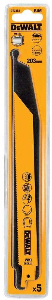 DEWALT BRZESZCZOT DO PIŁY SZABLASTEJ 203x1,8mm METAL /5szt.