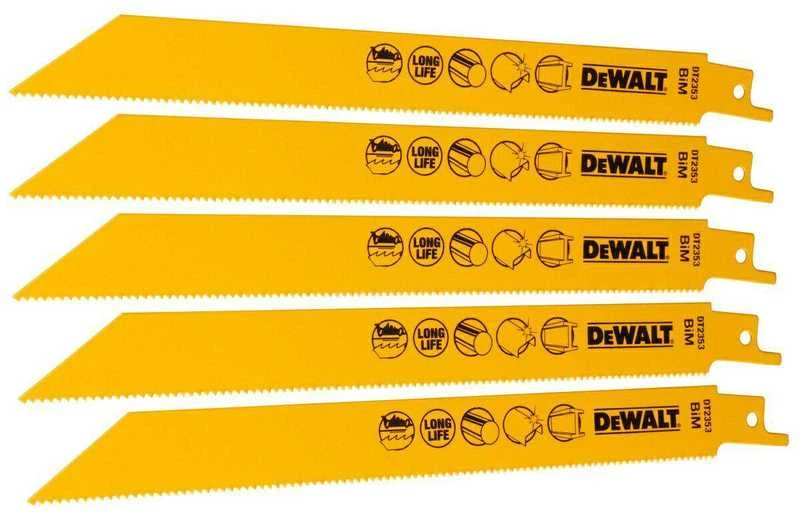 DEWALT BRZESZCZOT DO PIŁY SZABLASTEJ 203x1,8mm METAL /5szt.