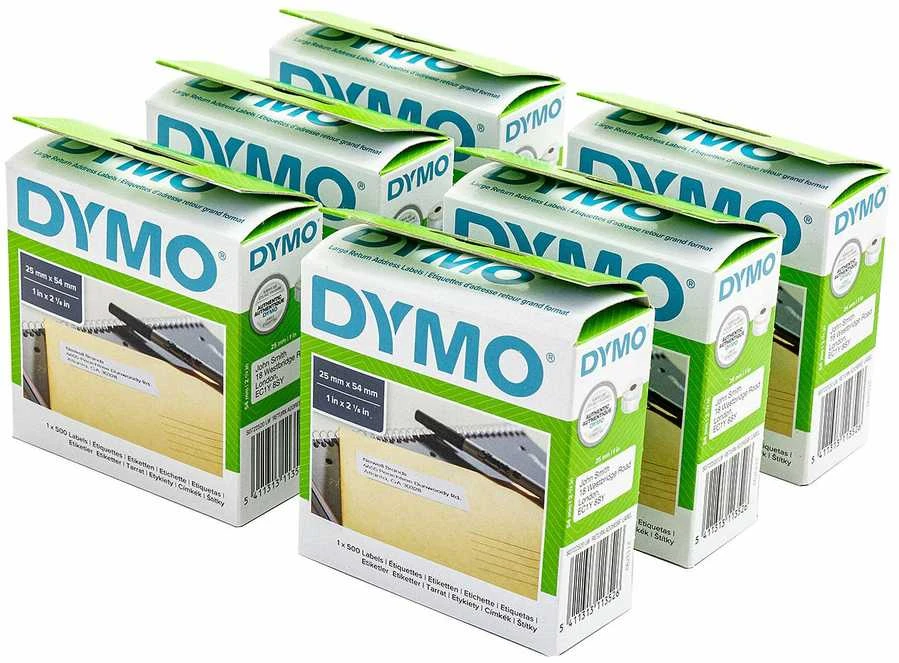 DYMO Etiketės 25 x 54mm / Rinkinys (2177564) - 6 vnt.