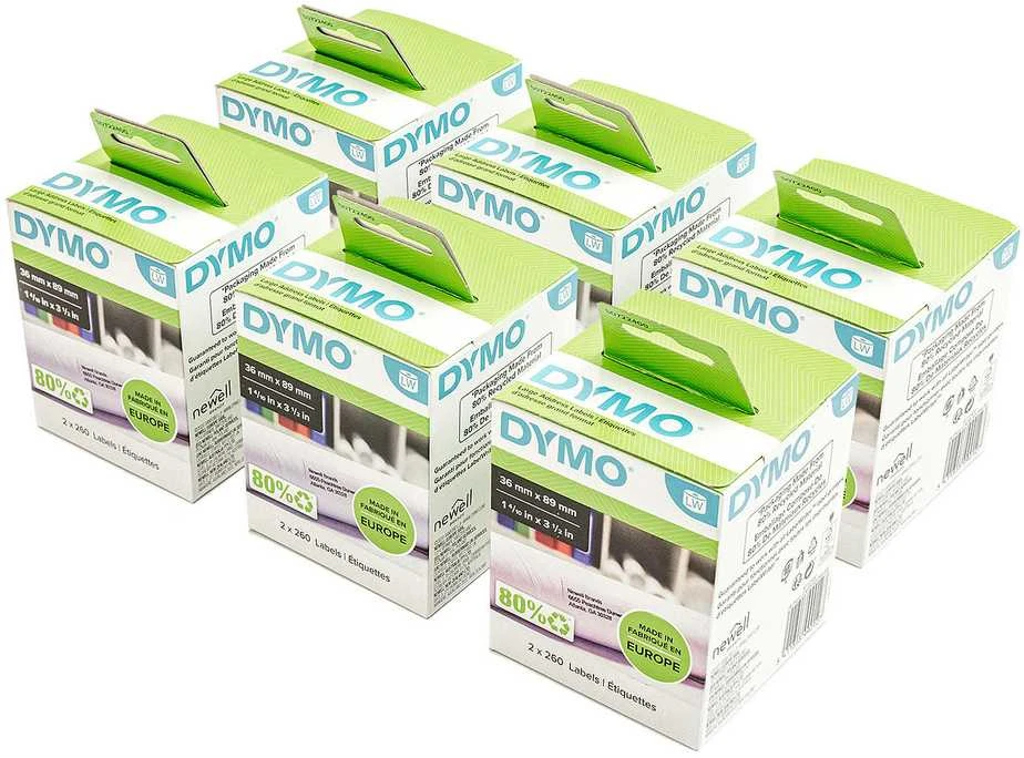DYMO LW - Large Address Labels - 36 x 89 mm - S0722410 Permatomas Lipni spausdintuvo etiketė