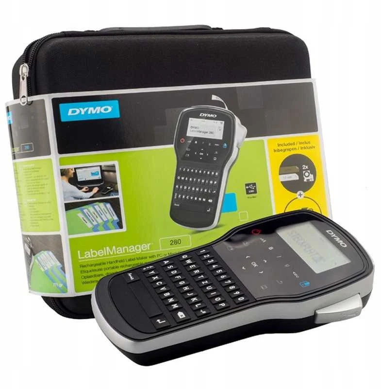 DYMO LabelManager 280™ QWY Kitcase etikečių spausdintuvas Perkėlimas terminiu būdu Vielinis D1 QWERTY