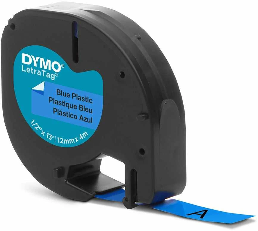DYMO 12mm LetraTAG Plastic tape etikečių juostelė
