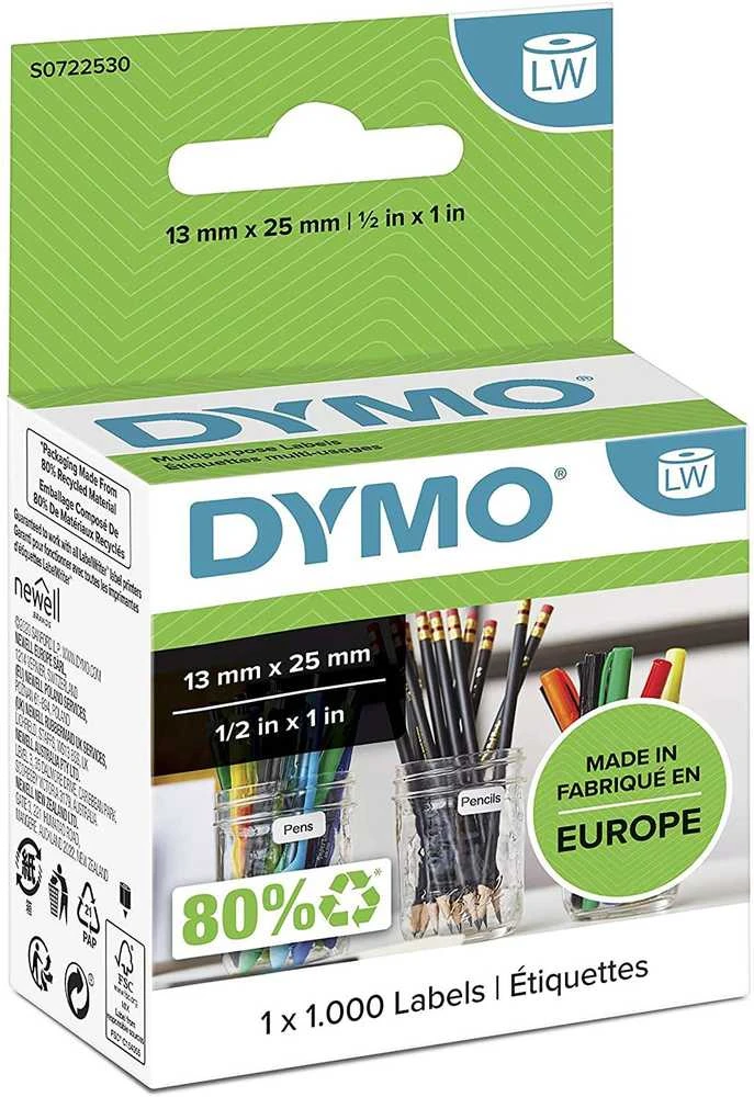 DYMO S0722530 Etiketės 24 x 12mm (1x1000 vnt.) - 6 vnt.