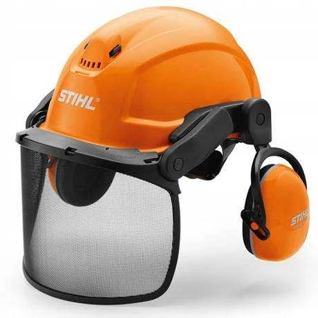 Stihl Dynamic Ergo šalmas su tinkleliu ir ausinėmis