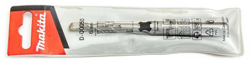 Makita SDS-PLUS Grąžtas 6x110mm STANDARD D-00050