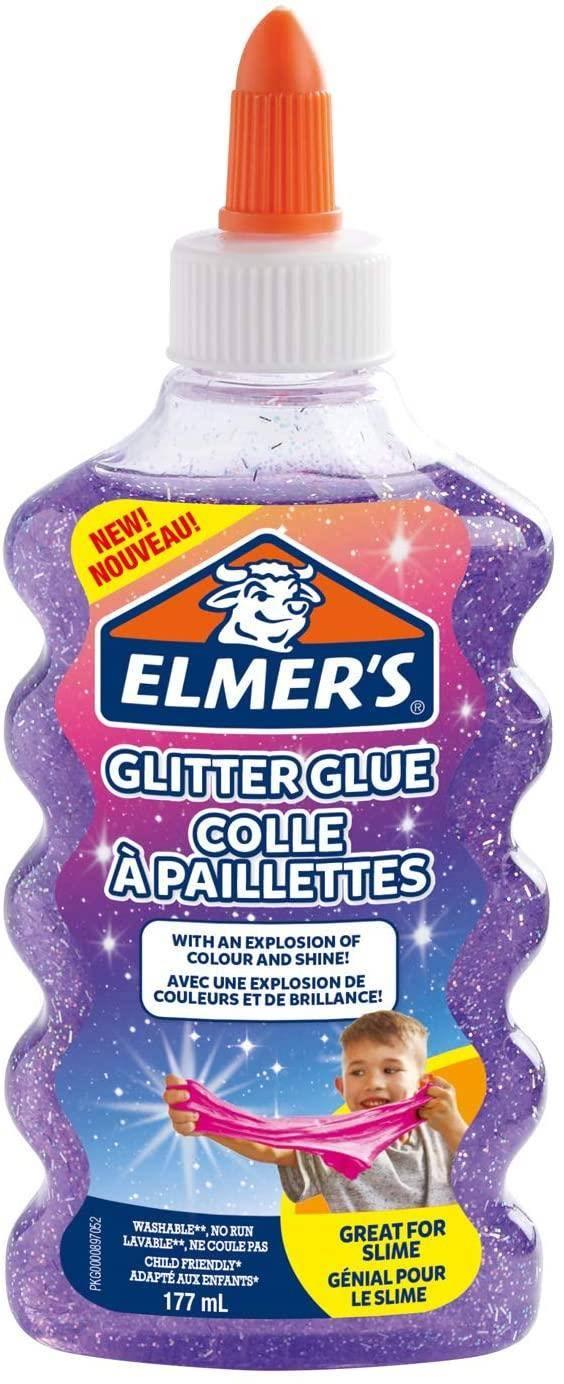 Elmer's Glitter Glue blizgantys klijai violetinė