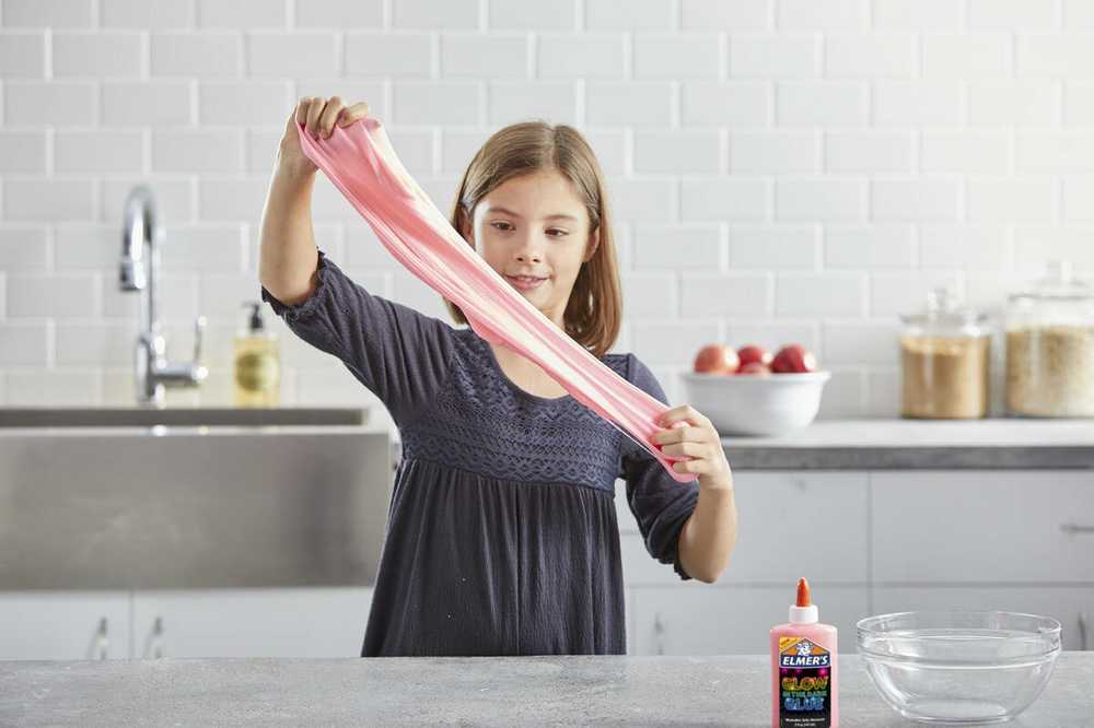 Elmer's Klijai Slime rožinės spalvos, šviečiantys tamsoje 147ml - 2162079