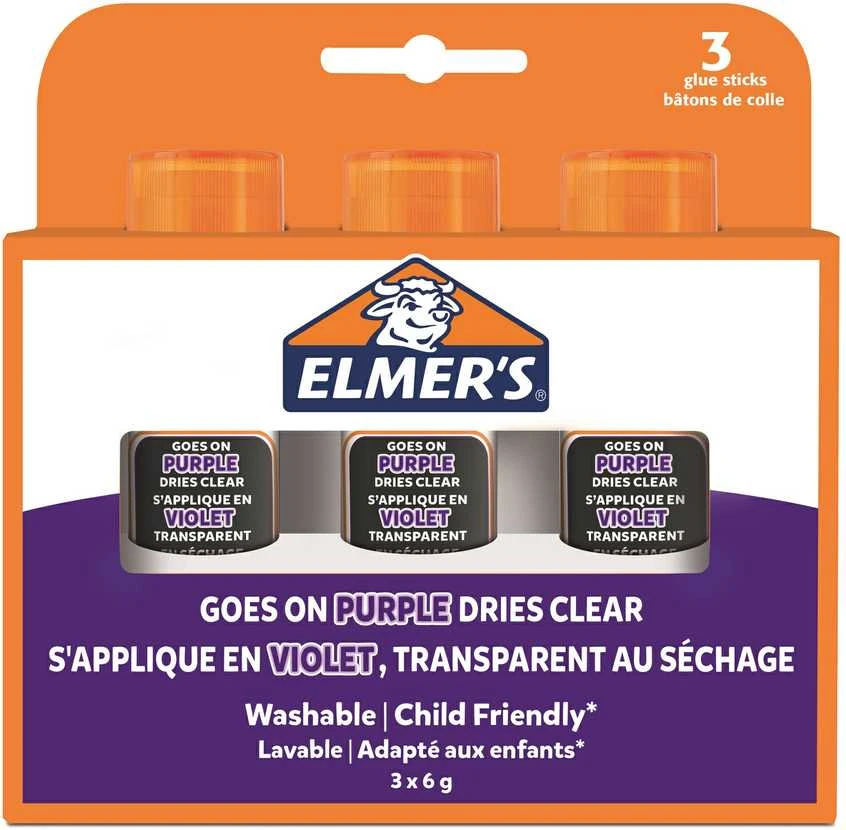 Elmer's violetiniai klijai (3 vnt.) - 2136613