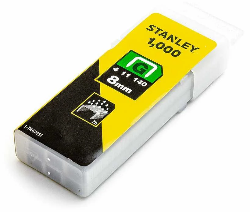 140 G tipo kabės „STANLEY" 1000 vnt. 8 mm