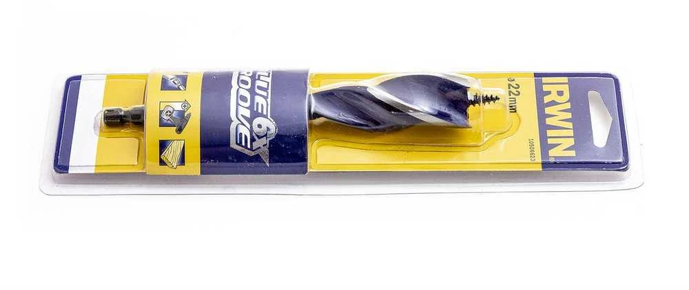 Irwin Grąžtas medienai Mėlynas GROOVE 22 mm
