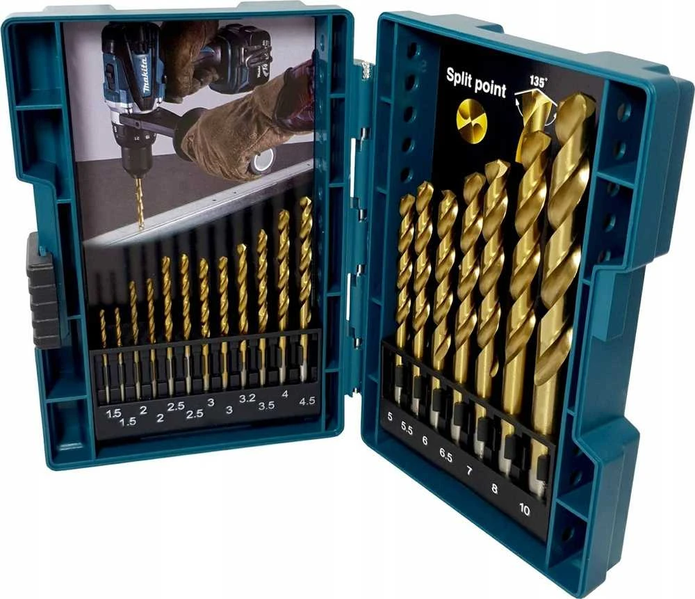 Grąžtas Grąžtų komplektas metalui Makita B-67795; 19 vnt.