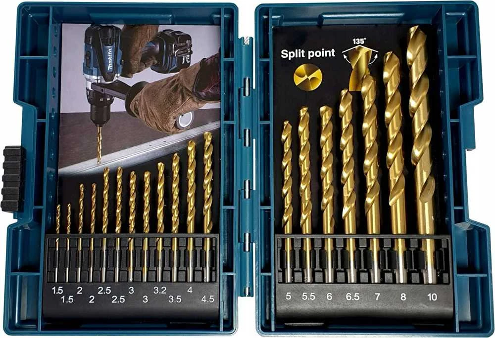 Grąžtas Grąžtų komplektas metalui Makita B-67795; 19 vnt.