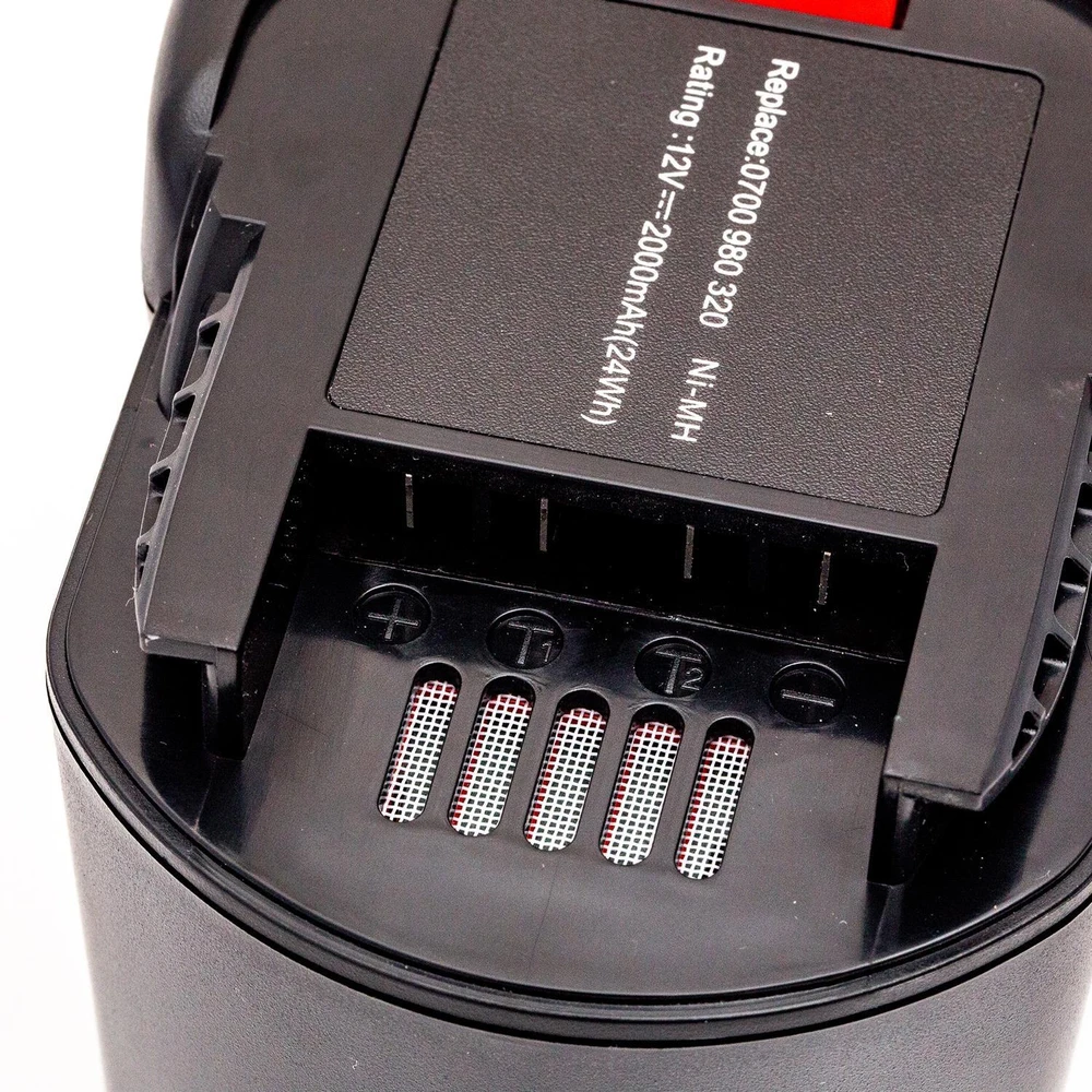 Hi Power AEG 4932352532, 4932399696, 4932399697, 4932399698 12V 2.0Ah NiMH akumuliatorius, skirtas elektriniams įrankiams BS 12 G, BS 12X-R, BSB 12 G, BSB 12 STX-R, BSS 12 RW
