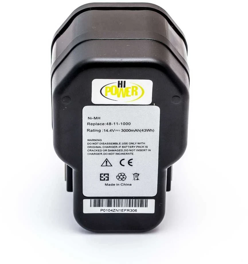 Hi Power AEG 4932399413, System 3000 B14.4, BXL14.4, BXS14.4 14.4V 3.0Ah NiMH Akumuliatorius, skirtas elektriniams įrankiams BBM 14 STX, BBS 14 X, BDSE 14 STX, BSB 14 STX, SB2E 14 STX