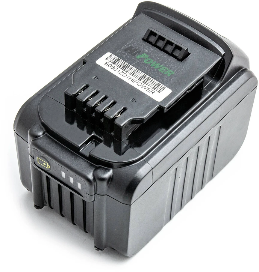 Whitenergy Hi Power DeWalt DCB102 DCB180 DCB182 DCB185 DCB200 DCB606 18V 6000mAh Li-Ion akumuliatorius, skirtas DeWalt elektriniams įrankiams