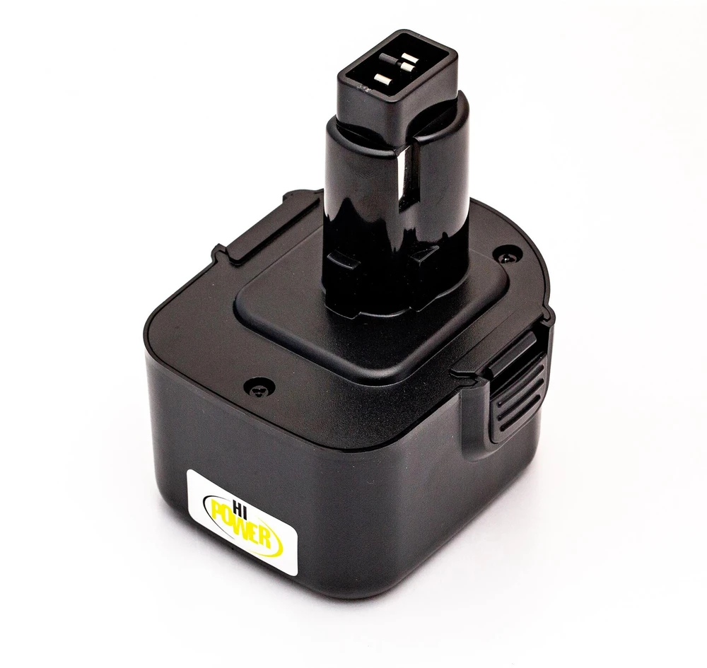 Hi Power DeWalt DE9037, DE9074, DE9501, DW9572, DW9072 12V 3.0Ah NiMH Akumuliatorius, skirtas elektriniams įrankiams DW12K, DW907K2, DW927K2, DW940K, DW956K2, DW980K2H