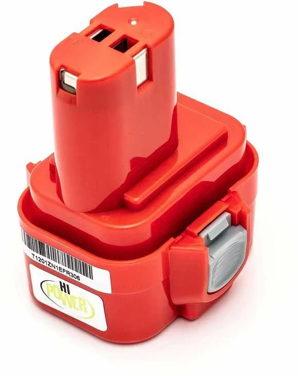 Hi Power Makita 193099-3, 193156-7, 9120, 9133, 9134, 9135, PA09 9.6V 2.0Ah NiMH Akumuliatorius, skirtas Makita 6000 serijos elektriniams įrankiams: 6207D, 6207DWDE, 6222D, 6226D, 6226DWBE, 6260D