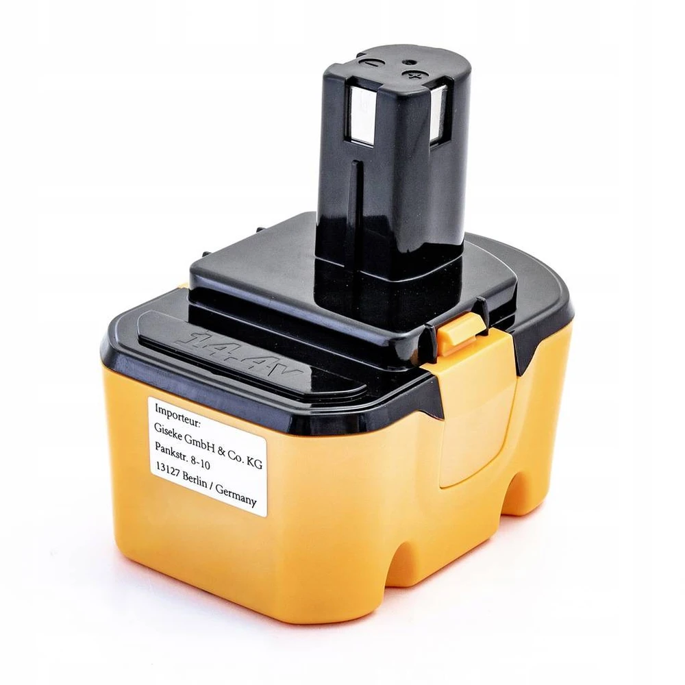 Panasonic Hi Power RYOBI akumuliatorius 1400656, 1400669, 1400670, 1400671, B-1415-S, B-1442T 14.4V 2.0Ah NiMH, skirtas elektriniams įrankiams CBI1442D, CDL1441P, CDL1442D, CDL1442P, CDL1442P, CDL1442P4