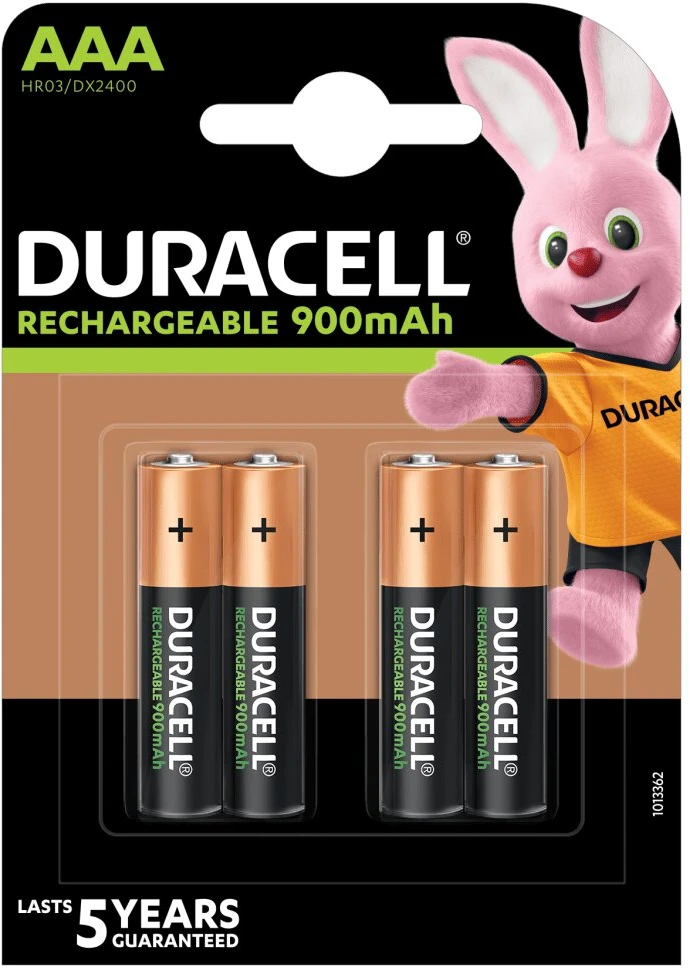 Įkraunami Elementai Duracell Turbo AAA 900 mAh 4 vnt.