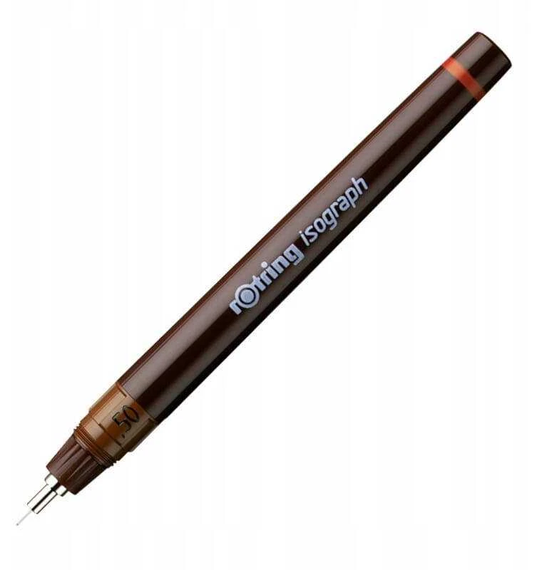 Isograph Rotring piešimo tušinukas - juodas 0,5 mm - 1903492