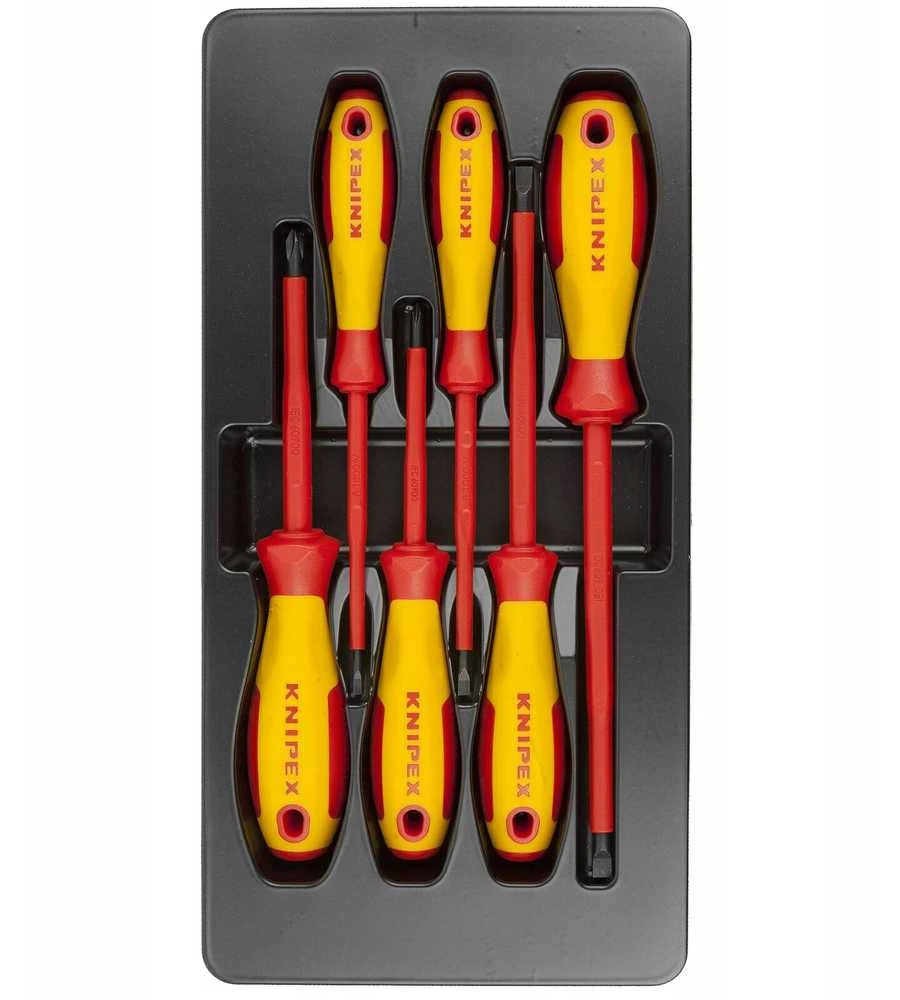KNIPEX 00 20 12 V01 Set Standard-Schraubendreher Handschraubendreher & 00 20 12