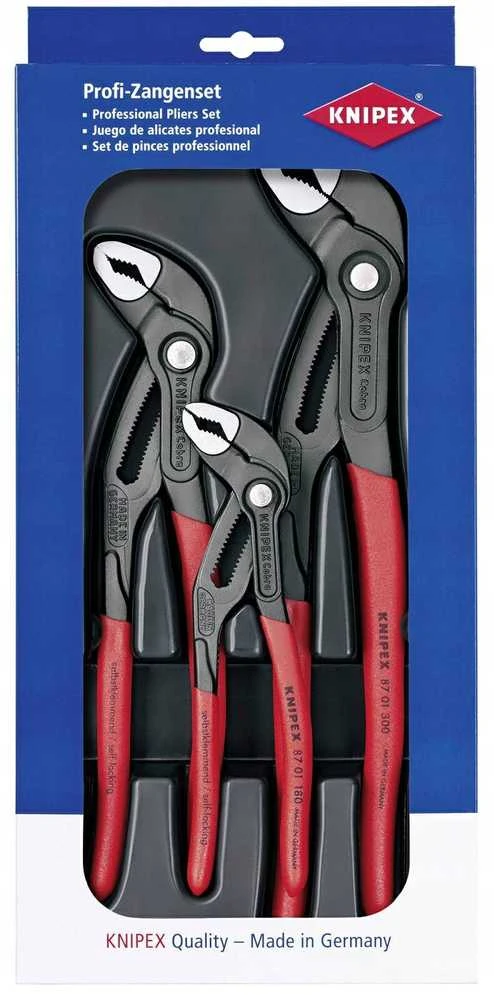 Knipex replių komplektas Cobra, 3 vnt.