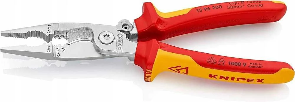 Replės elektrikui VDE 200mm, Knipex