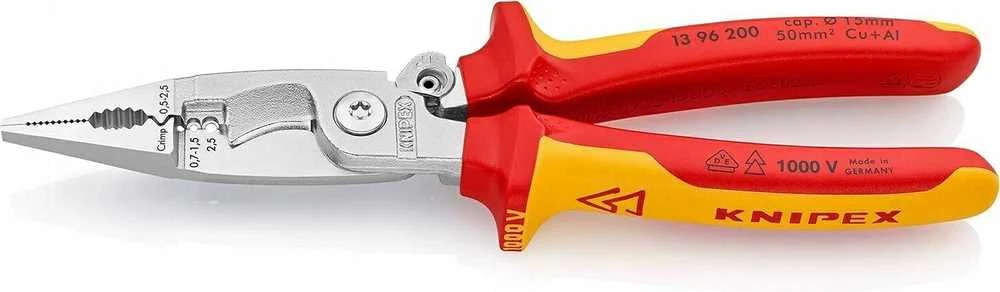 Replės elektrikui VDE 200mm, Knipex
