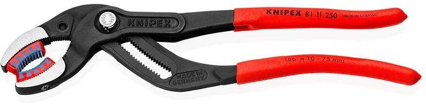 Vamzdinės replės su plastikinėmis žiaunomis KNIPEX 8111