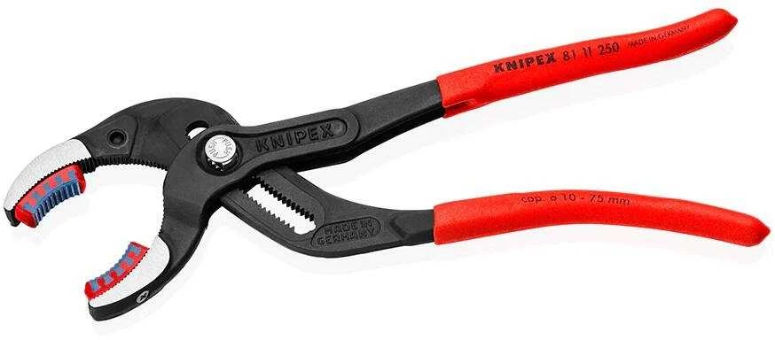 Vamzdinės replės su plastikinėmis žiaunomis KNIPEX 8111