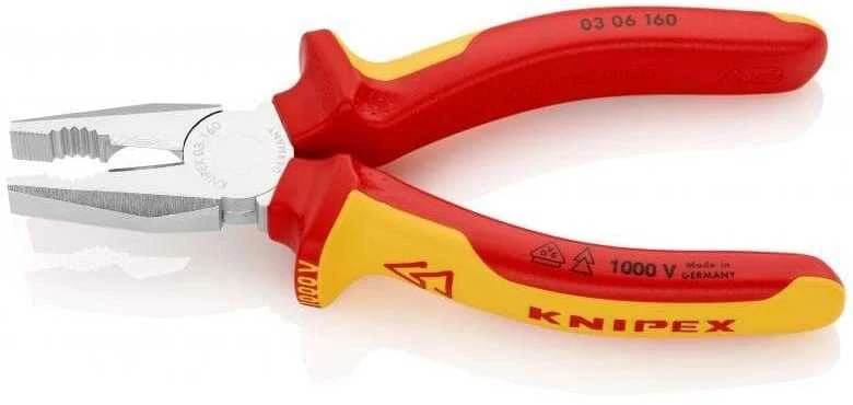 Kombinuotos replės elektrikams KNIPEX 0306160