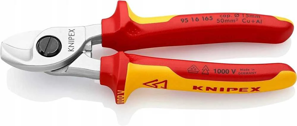 Elektrikų kabelio žirklės KNIPEX 9516, 165mm