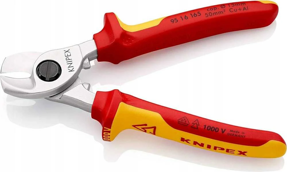 Elektrikų kabelio žirklės KNIPEX 9516, 165mm