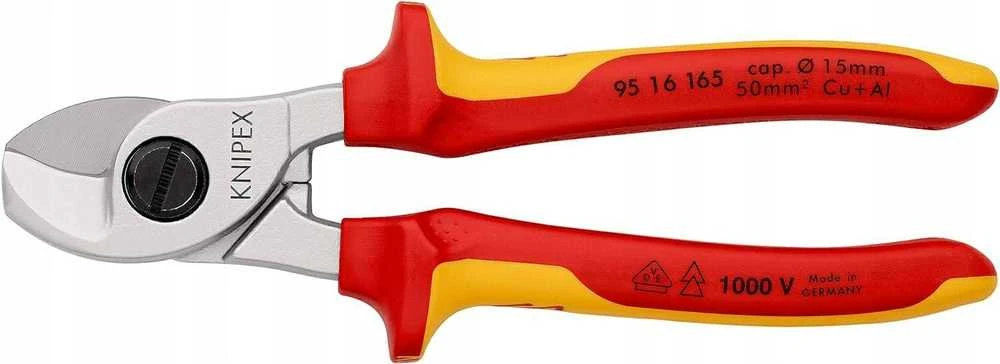 Elektrikų kabelio žirklės KNIPEX 9516, 165mm