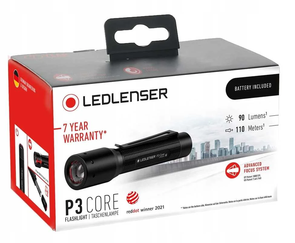 LED Lenser Ledlenser P3 Core žibintuvėlis su Bosch logotipu 502597