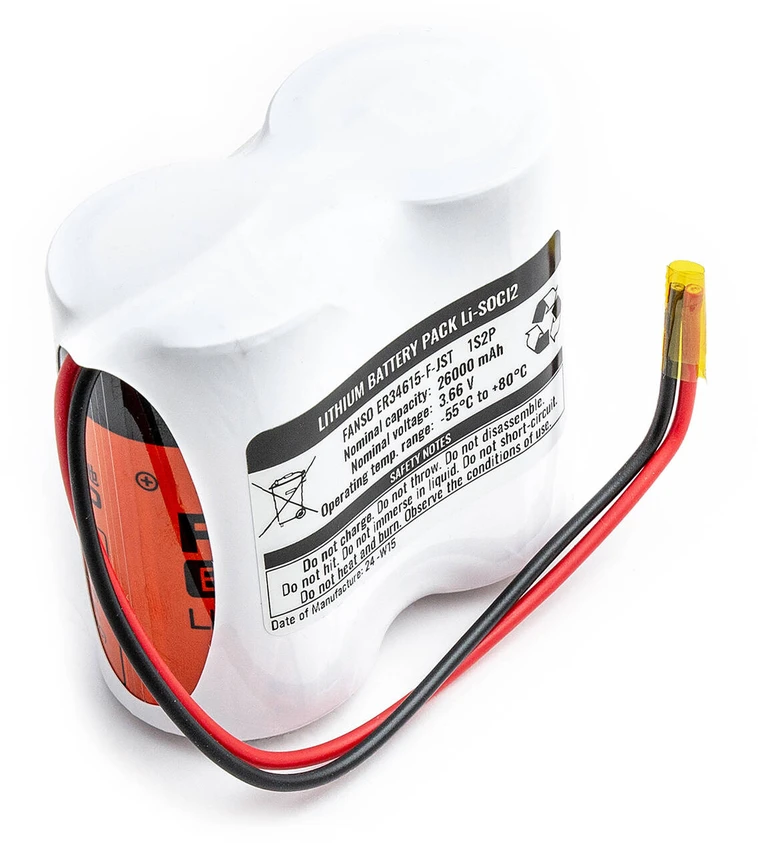 Ličio baterija FANSO ER34615Mx2 D 3,6V26000mAh Li-SOCL2 Paketas LSH20 LSH 20