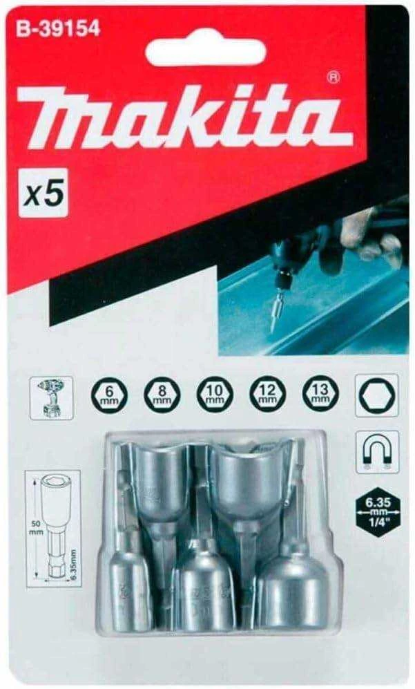 Makita Antgalis 1/4" (6,8,10,12,13) X50MM,( 5 vnt.) B-39154