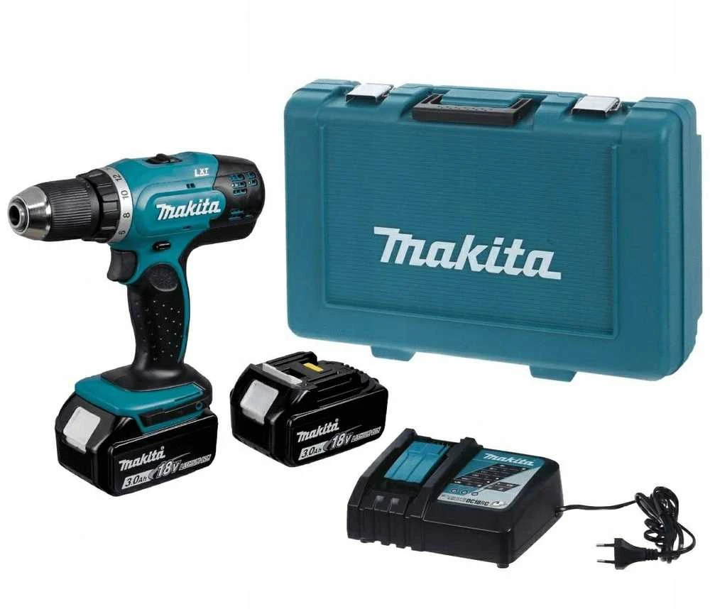 Makita DDF453RFE drill Juodas,Mėlyna 1.6kg