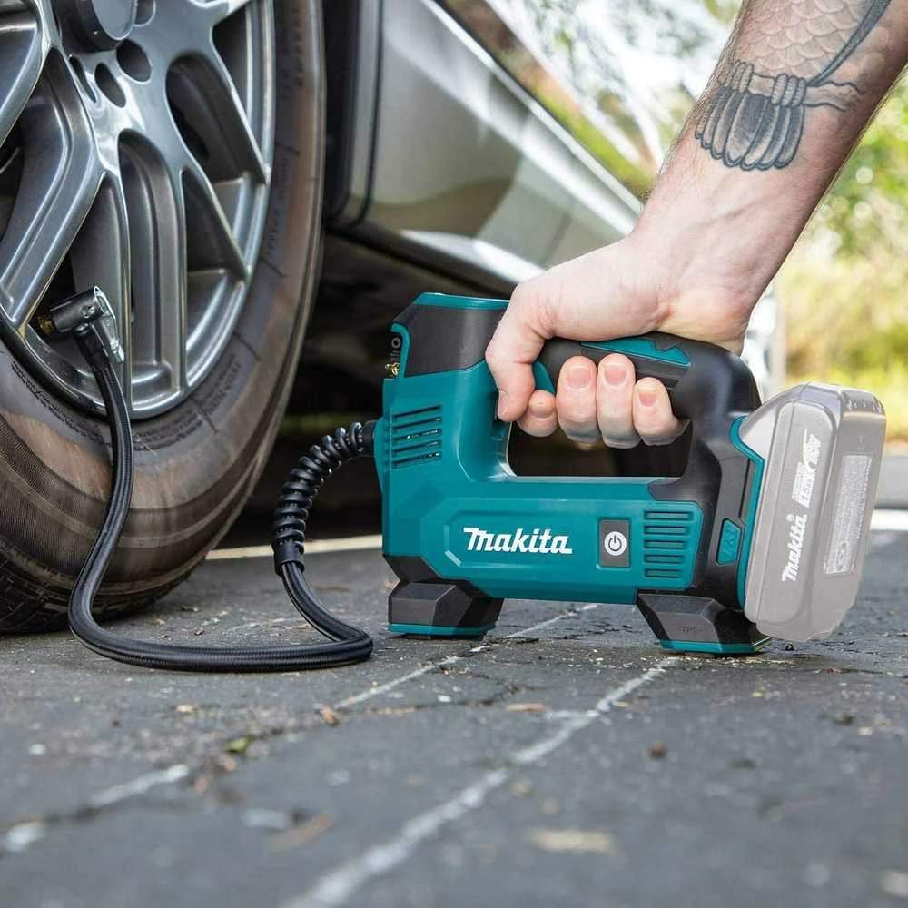 Makita DMP180Z Akumuliatorinis kompresorius 18V MAX, komplektuojama be akumuliatorių ir kroviklio!