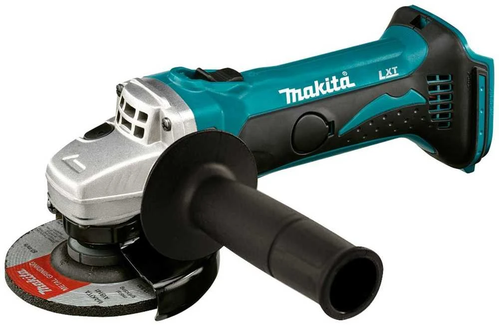 Makita akumuliatorinis kampinis šlifuoklis DGA452Z, 18V, 115 mm, be akumuliatoriaus ir kroviklio