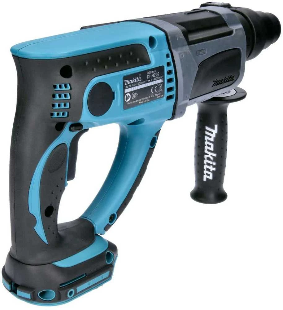 Makita DHR202Z Akumuliatorinis perforatorius, 18 V, SDS+, LED, Be akumuliatorių ir kroviklio!