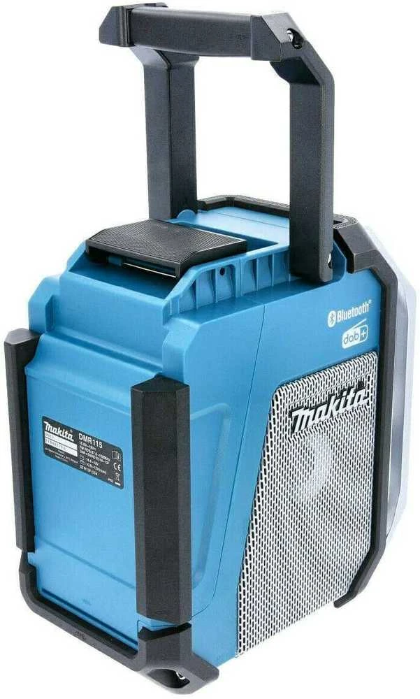Makita DMR115 Radijas, CXT (12V Max (10,8V) / LXT (18V) baterijos, Žemųjų dažnių garsiakalbis, Bluetooth ir USB, DAB/DAB+