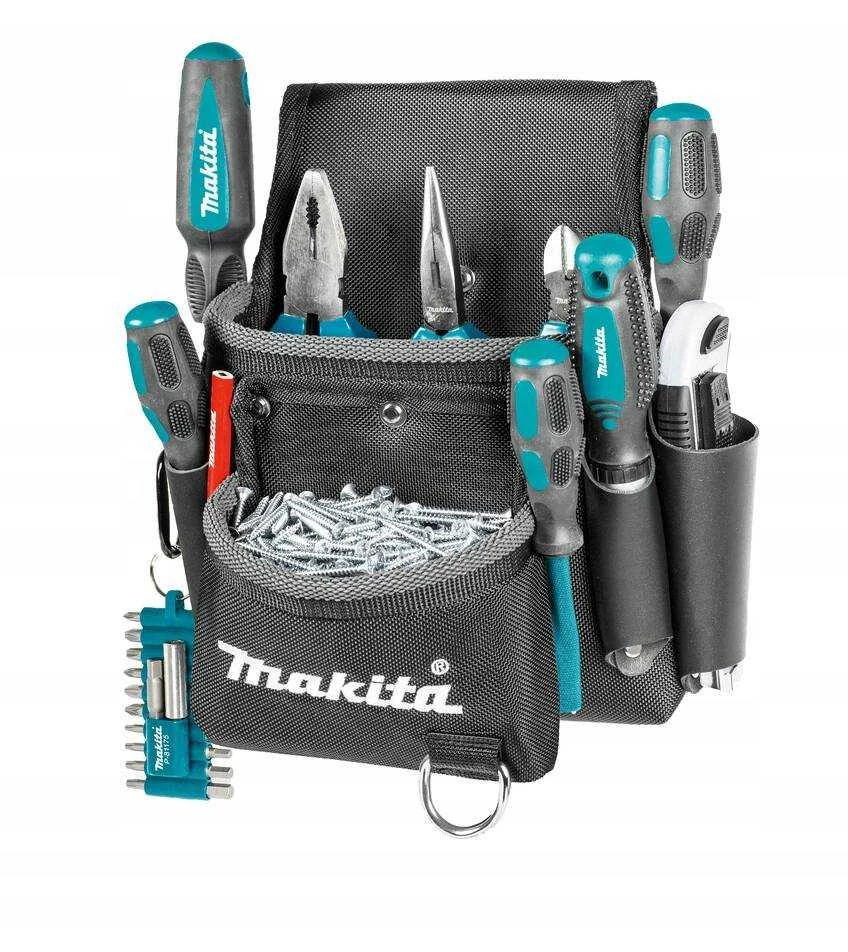 Makita 2-jų kišenių dėklas tvirtinimo detalėms. Kabinimui prie diržo. E-15198