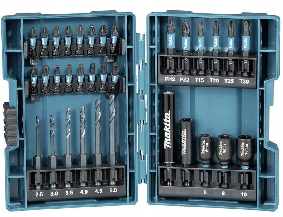 Makita 33 vnt. sukimo antgalių komplektas IMPACT Juodas B-66896