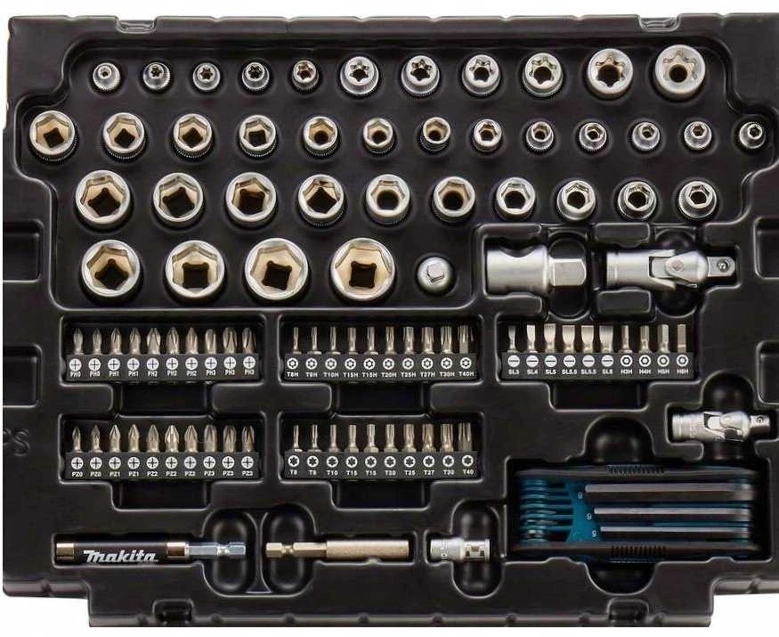Makita RANKINIŲ ĮRANKIŲ RINKINYS (120VNT. ) E-08713